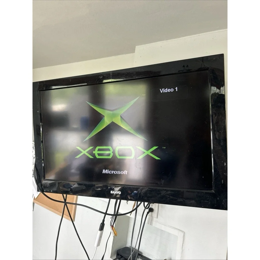 Microsoft Original Xbox Console Bundle Halo 2 NCAA 2005 GTA Vice City Tested
